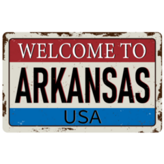 Welcome To Arkansas USA Vintage Sticker