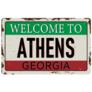 Welcome To Athens Georgia Vintage Rusty Sticker