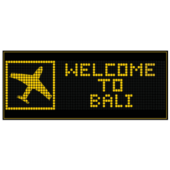 Welcome To Bali Indonesia Sign Sticker