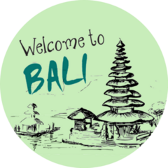 Welcome To Bali Temple - Indonesia Sticker