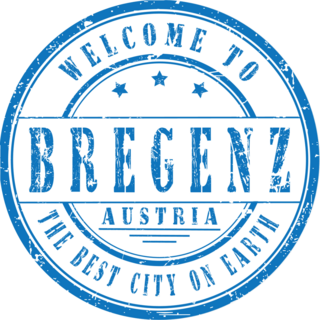 Welcome To Bregenz Austria Stamp Sticker