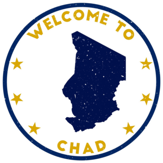Welcome To Chad Stamp Sticker