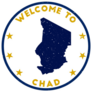 Welcome To Chad Stamp Sticker