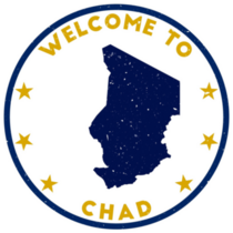 Welcome To Chad Stamp Sticker