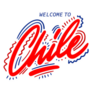 Welcome To Chile Beautiful Typography Sticker