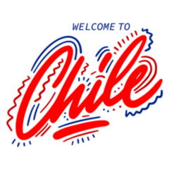 Welcome To Chile Beautiful Typography Sticker