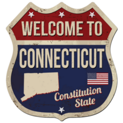 Welcome To Connecticut Constitution State Sticker