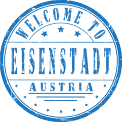 Welcome To Eisenstadt Austria Stamp Sticker