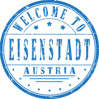 Welcome To Eisenstadt Austria Stamp Sticker