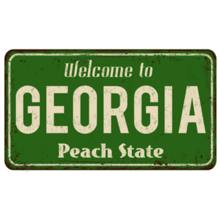 Welcome To Georgia Peach State License Plate Sticker