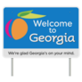 Welcome To Georgia Road Sign Sticker