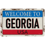 Welcome To Georgia USA Vintage Rusty Sticker