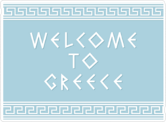 Welcome To Greece Sticker
