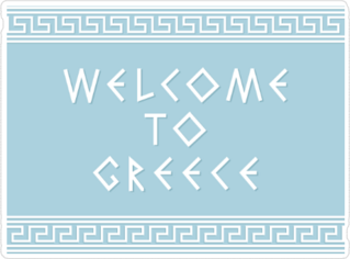 Welcome To Greece Sticker