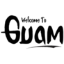 Welcome To Guam Handwritten Sticker