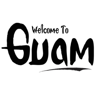 Welcome To Guam Handwritten Sticker