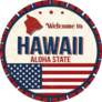 Welcome To Hawaii Aloha State US Sticker