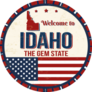 Welcome To Idaho American Sticker