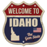 Welcome To Idaho Vintage Street Sign Sticker