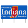 Welcome To Indiana Road Sign Sticker