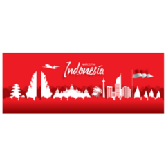 Welcome To Indonesia Landmarks Sticker