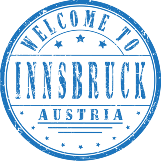 Welcome To Innsbruck Austria Stamp Sticker