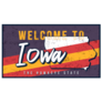 Welcome To Iowa Red Yellow Sign Sticker