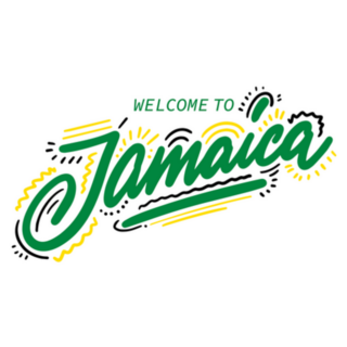 Welcome To Jamaica Country Text Sticker