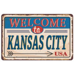Welcome To Kansas City Vintage Sign Sticker