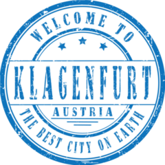 Welcome To Klagenfurt, Austria Stamp Sticker