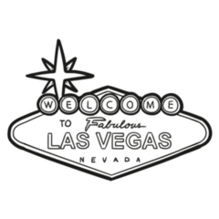 Welcome To Las Vegas Banner Nevada Sticker