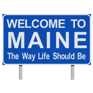 Welcome To Maine The Way Life Should Be Sticker