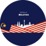 Welcome To Malaysia Sign Flag Sticker