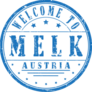 Welcome To Melk Austria Stamp Sticker