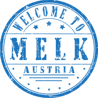 Welcome To Melk Austria Stamp Sticker