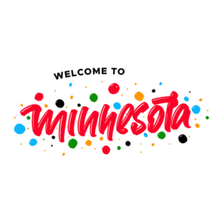 Welcome To Minnesota Polka-Dots Sticker