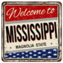 Welcome To Mississippi Magnolia State Sticker