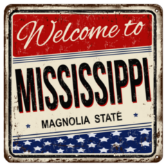 Welcome To Mississippi Magnolia State Sticker