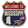 Welcome To Mississippi Street Sign Sticker