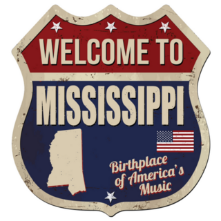 Welcome To Mississippi Street Sign Sticker