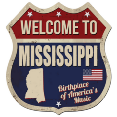 Welcome To Mississippi Street Sign Sticker
