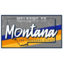 Welcome To Montana Yellow Stripe Sticker