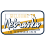 Welcome To Nebraska Retro Sign Sticker