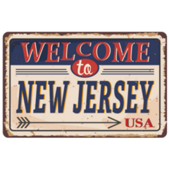 Welcome To New Jersey Vintage Sticker