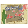 Welcome To New Mexico Retro Background Sticker