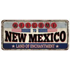 Welcome To New Mexico Vintage Sign Sticker