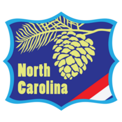 Welcome To North Carolina Road Stand. Vector Illustration.