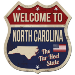 Welcome To North Carolina Vintage Sticker