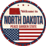 Welcome To North Dakota Vintage USA Sticker