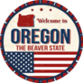 Welcome To Oregon The Beaver State Sticker